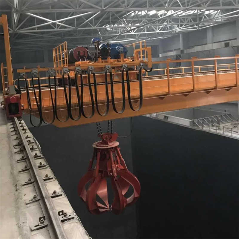 Robust 10 Ton Grab Bucket Overhead Crane for Coal Handling, to Australia