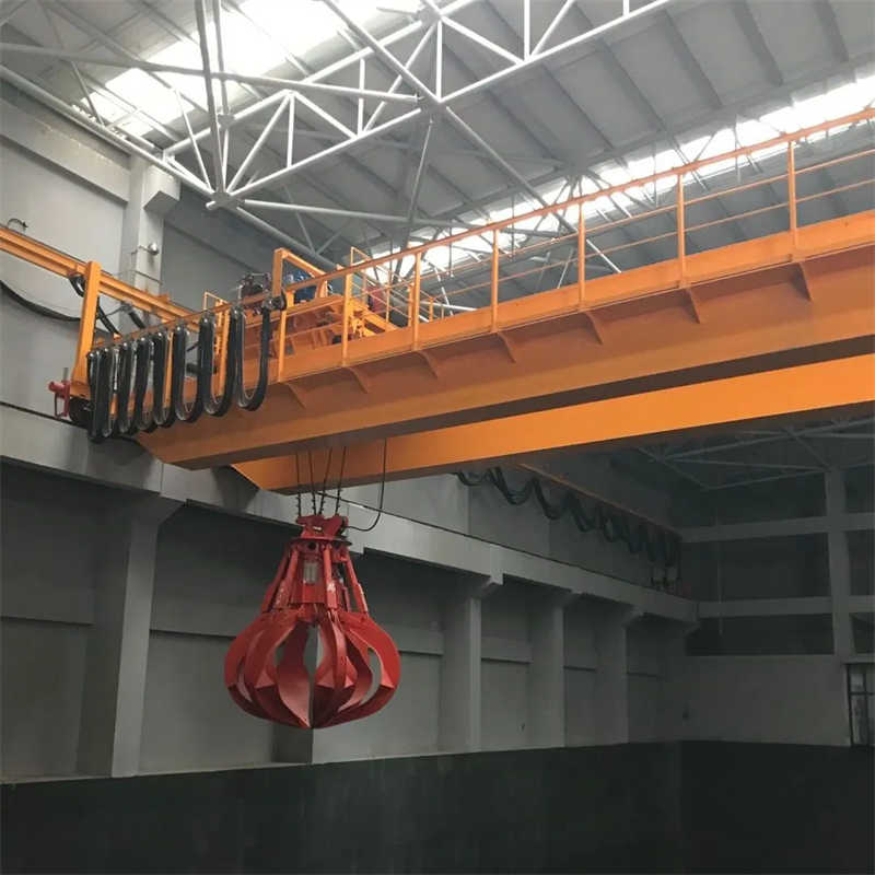 Electric Grab Bucket Bridge Crane 15Ton Capacity, for South African Mines