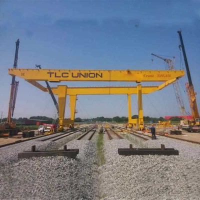 A5-A8 Duty Double Beam Gantry Crane, 30-500 Tons with Remote Control