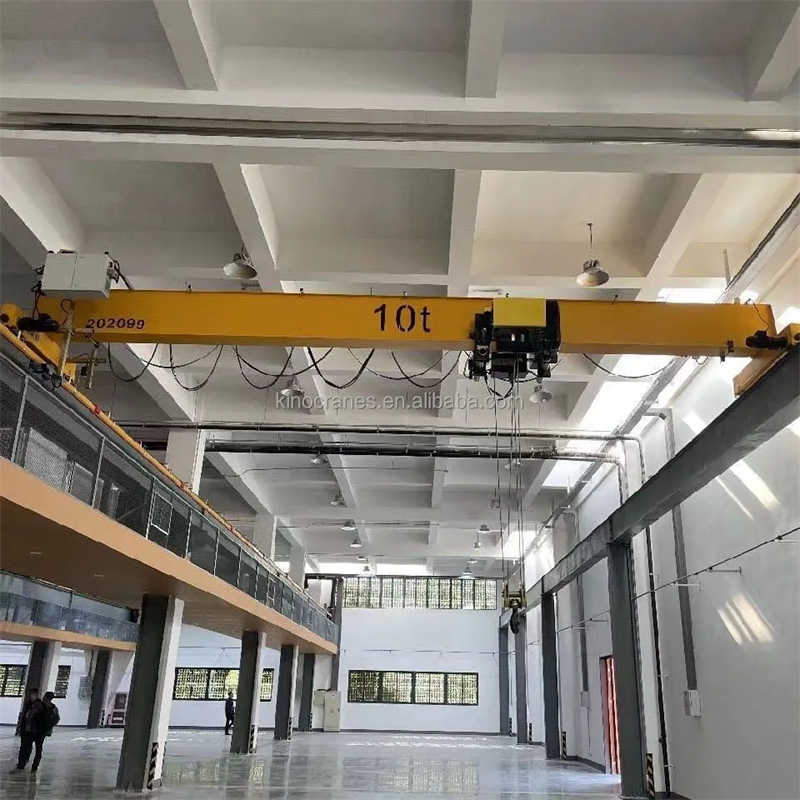 Underhung Overhead Crane with Top Running Hoist, Max Load 20 Tons