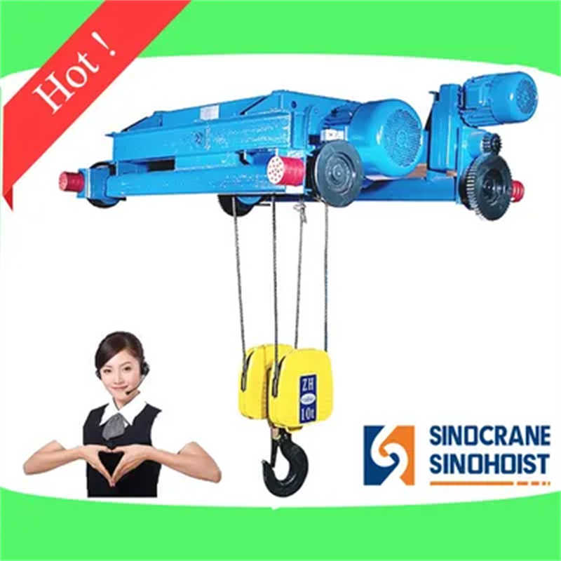 Low Headroom Electric Wire Rope Hoist for Overhead Cranes & Gantries