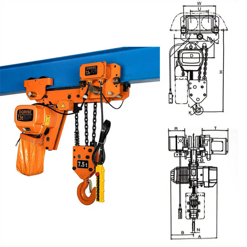 Industrial Duty Electric Chain Hoist 5T/10T, 18m Lift, For Southeast Asia
