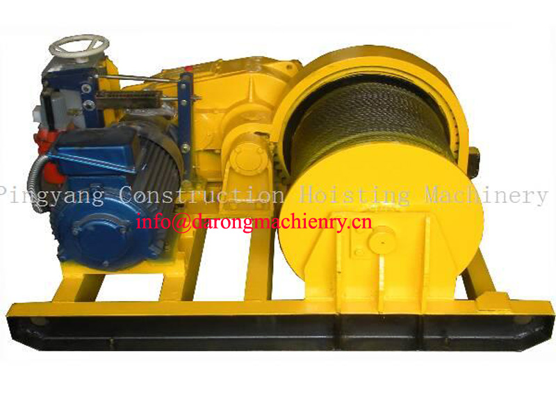 Chinese Manufacture JM Series Slow Speed Winch With 10 Ton Capacity