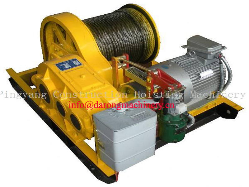 JM Type Electric Slow Speed Winch Suitable For 15 Ton Load Lifting