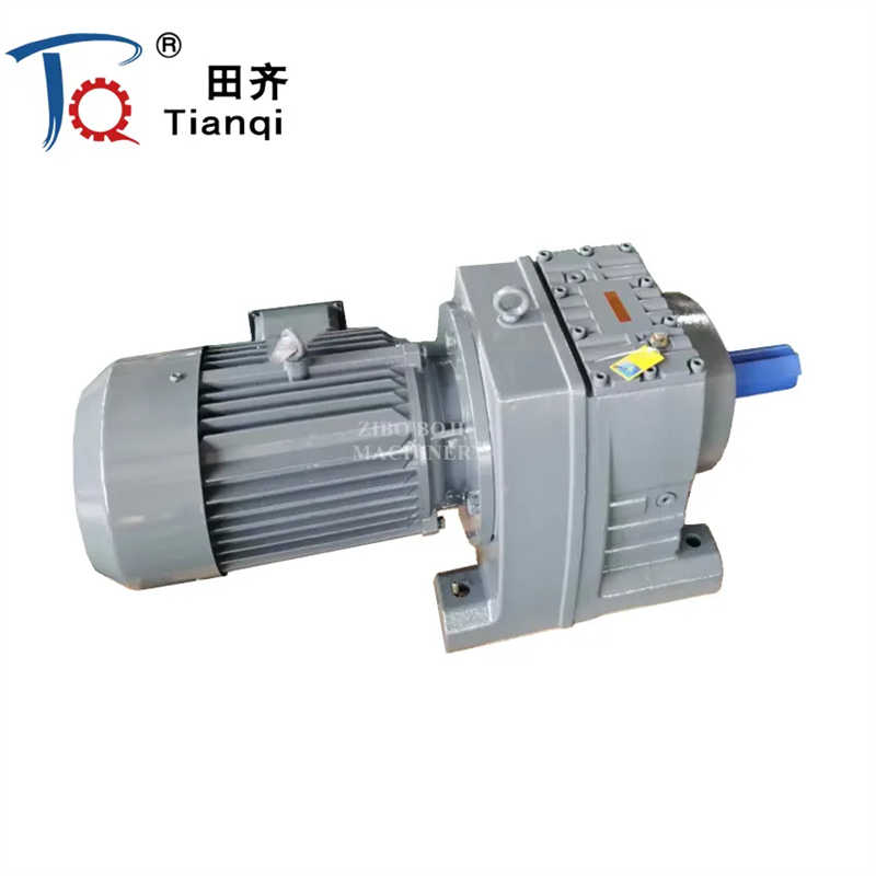 R RF Series Coxial Inline Shaft Speed Reducer Gearbox Helical Gear Motor