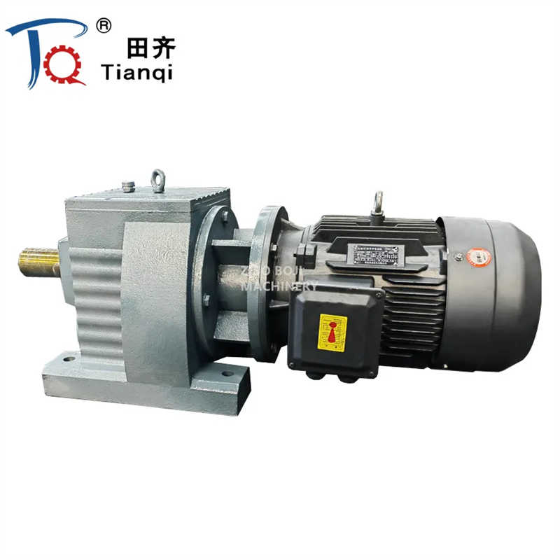 Helical Gear Motor Solid Shaft Three-Stage 15kw Transmission Gearbox