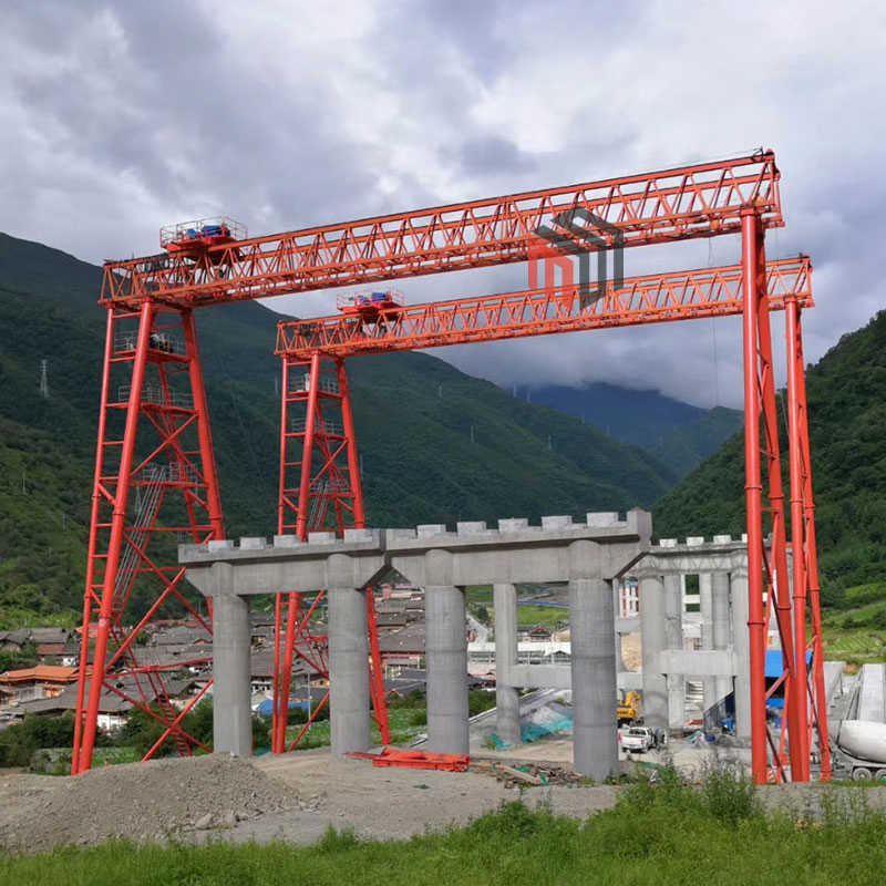80t 100t Double Girder Gantry Crane for Civil Construction Handling