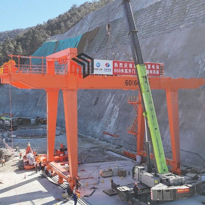 High Lifting Capacity U Shaped Double Girder 40 Ton Gantry Crane