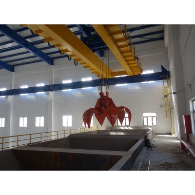 Heavy Duty Grab Crane for Waste Plants QZ Model 15-50T High Lifting Height