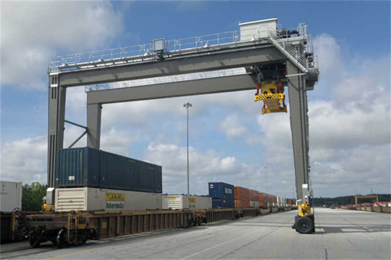 40 Ton Rubber Tyred Gantry Crane for Port Container Handling 35m Span