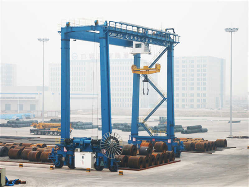 Port Yard Rubber Tyred Gantry Crane 30-60 Ton 16-35m Span Range
