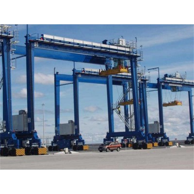 Full Electric RTG Crane Zero Emissions 40 Ton Container Stacking