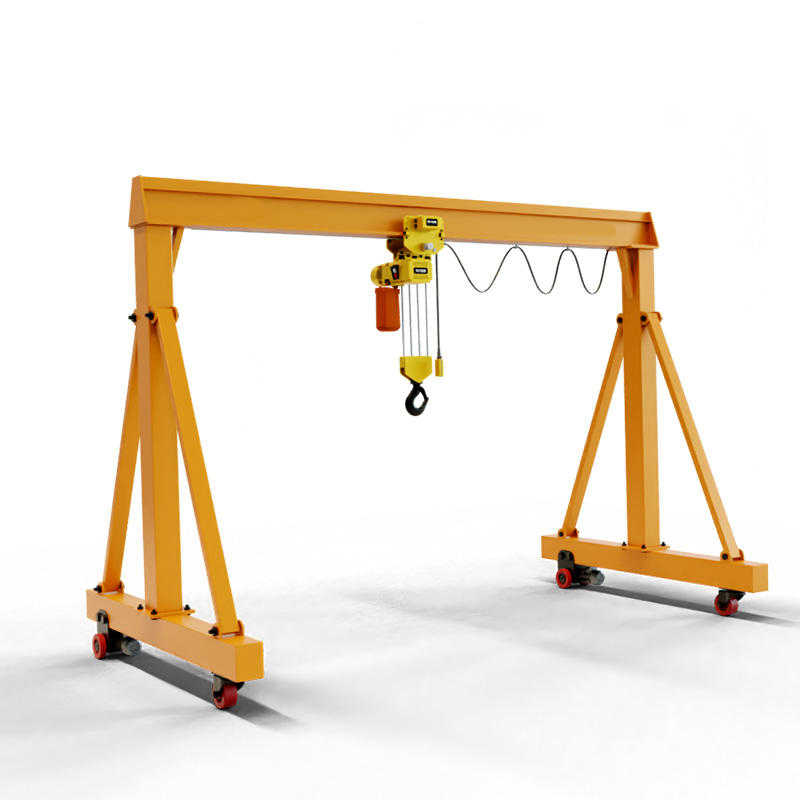 Mobile Steel Gantry Crane 0.5-5 Ton Capacity 3-5m Span Easy Relocate