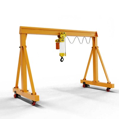 Adjustable Height Portable Gantry Crane 1-5 Ton For Garage And Warehouse