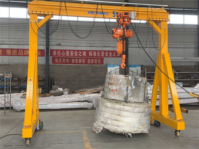 Portable Aluminum Gantry Crane Lightweight 1 Ton 3m Span Easy Assembly