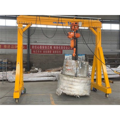 Portable Aluminum Gantry Crane Lightweight 1 Ton 3m Span Easy Assembly