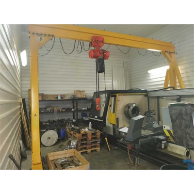 Heavy Duty Portable Gantry Crane 5-10 Ton Capacity 4-6m Span Industrial