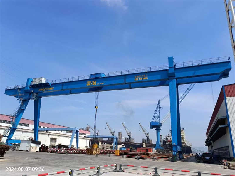 Rubber-Tired Single Girder Gantry Crane for Outdoor Yard Applications
