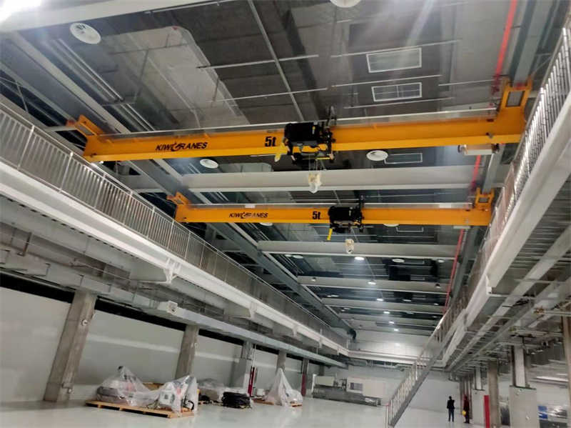 Underhung Suspension Crane, 5 Ton Capacity, Ideal for Low Headroom Spaces