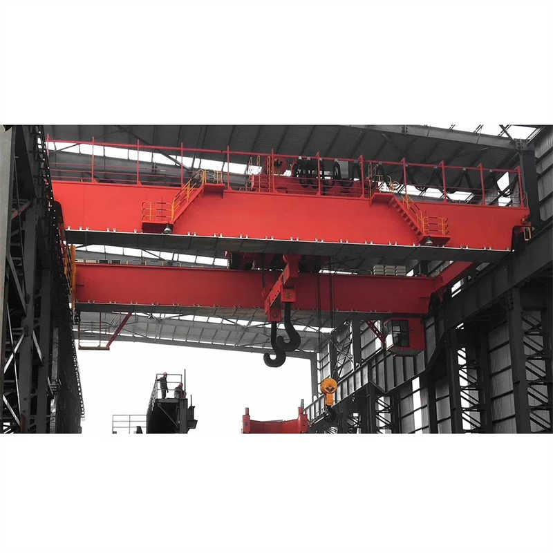 Heavy Duty Double Girder Bridge Crane for Foundry 10 Ton to 50 Ton Capacity