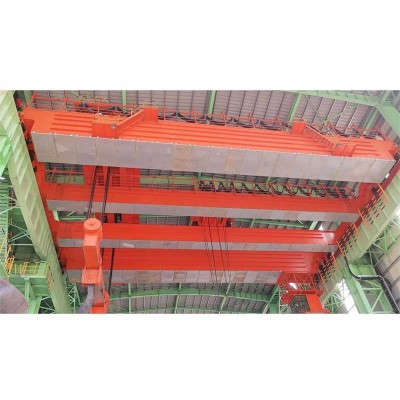 Motorized Double Girder Overhead Crane | 15 Ton Standard Foundry Solution