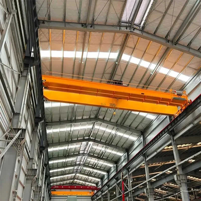 Double Beam Grab Bucket Crane for Bulk Material Handling in Foundries 25 Ton