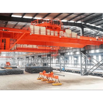 Heavy Duty 25 Ton Electromagnetic Bridge Crane for Steel Plate and Coil Handling