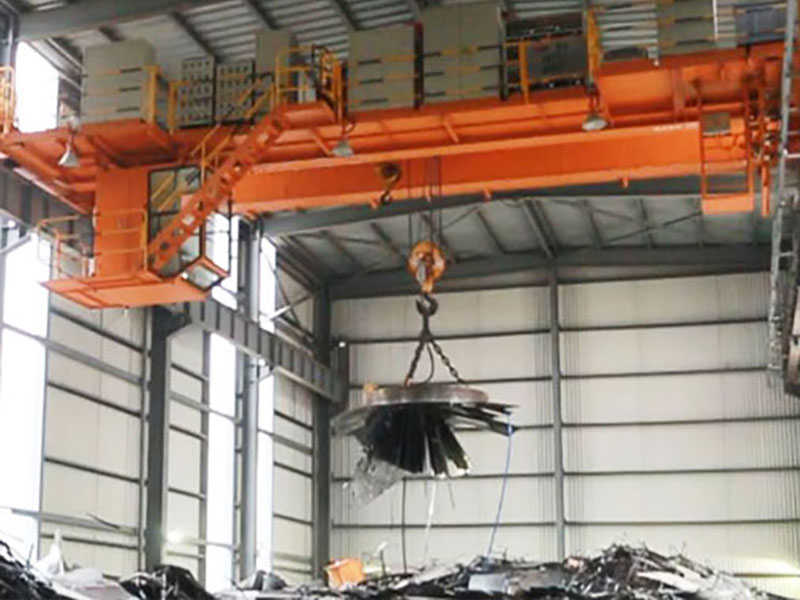 Scrap Yard Electromagnetic Gantry Crane | 30 Ton Capacity | Remote Control