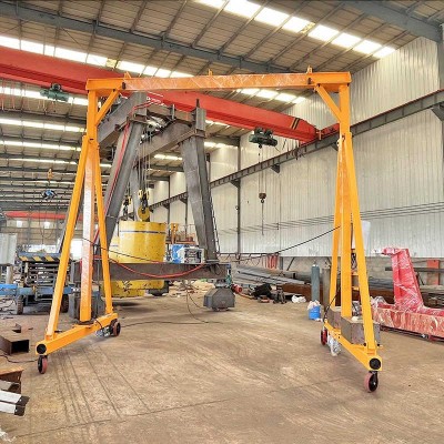 Heavy Duty Mobile Gantry Crane with 5 Ton Capacity for Flexible Workshop Lifting
