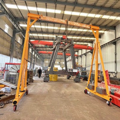 Easy to Move Aluminum Mobile Gantry Crane with 1 Ton Capacity