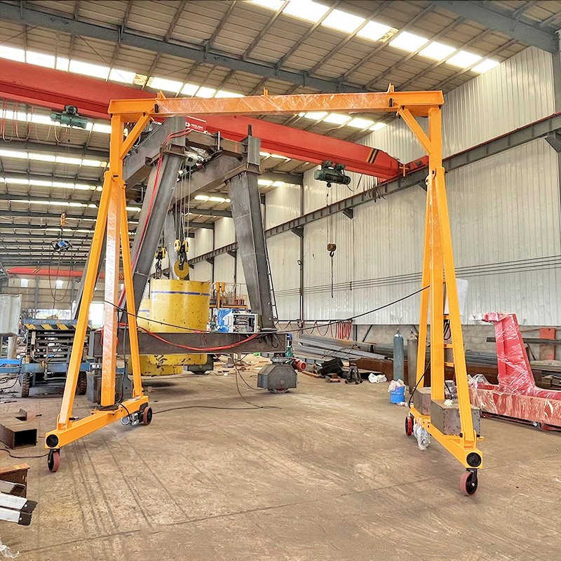 8 Ton Capacity Steel Mobile Gantry Crane Perfect for Machinery Moving