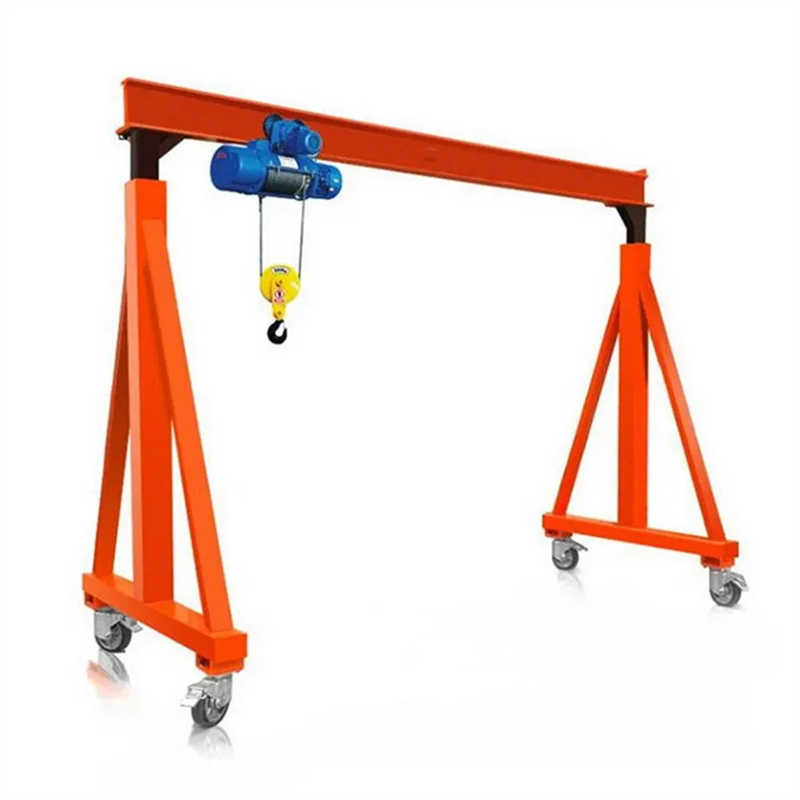 12 Ton Mobile Gantry Crane with Locking Casters for Stable Lifting Operation