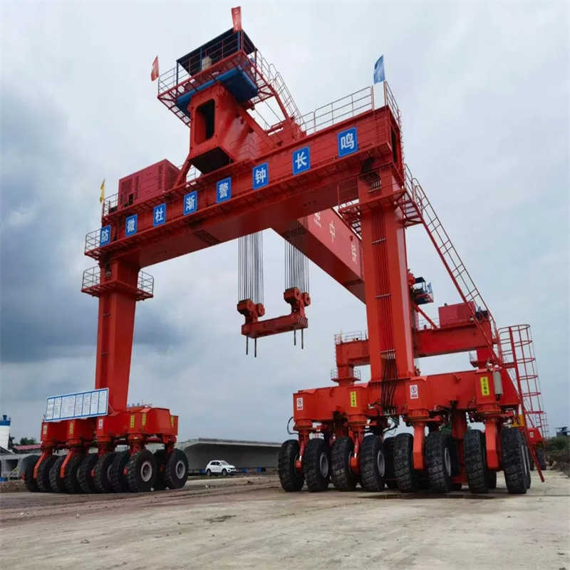 Durable Tyre Mounted Gantry Crane with Electric Steering Anti-Sway System