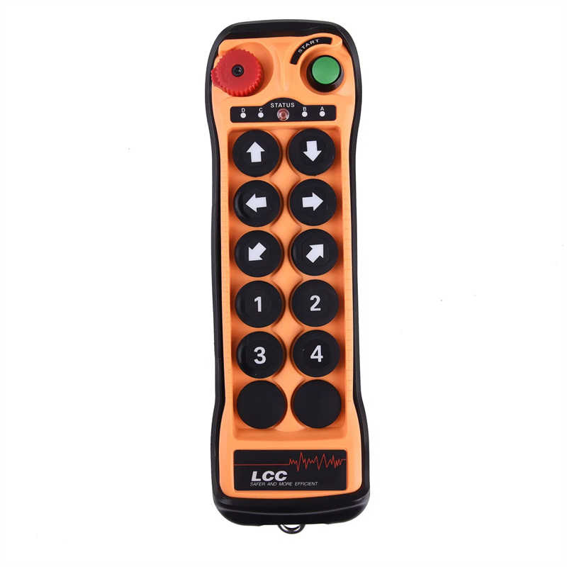 10-Button Industrial Crane Pendant | IP65 Rated Wireless Remote Control