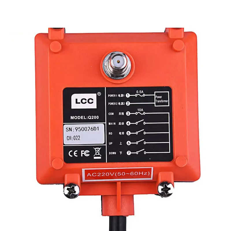 Single Speed 2 Button Hosit Crane Remote Contorl Industrial Radio Crane