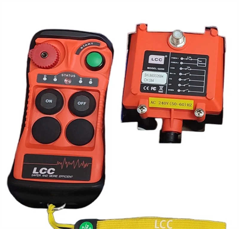Single Speed 2 Button Hosit Crane Remote Contorl Industrial Radio Crane
