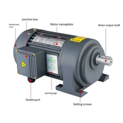 Energy Saving Reduce Speed Control Motor AC Gear Motor 1500W 2200W