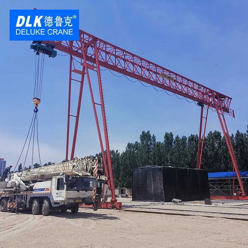 Electric Hoist Single Girder Gantry Crane | 3-20 Ton Capacity for Construction