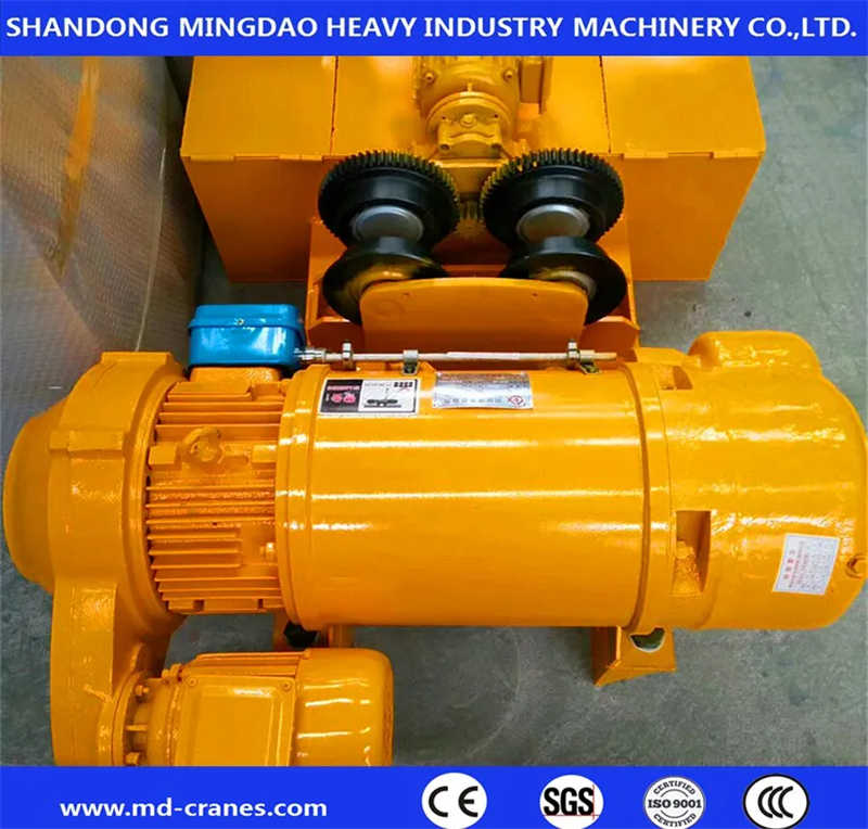 China Mingdao Factory Desgined Foot Mounted Wire Rope Electric Hoist