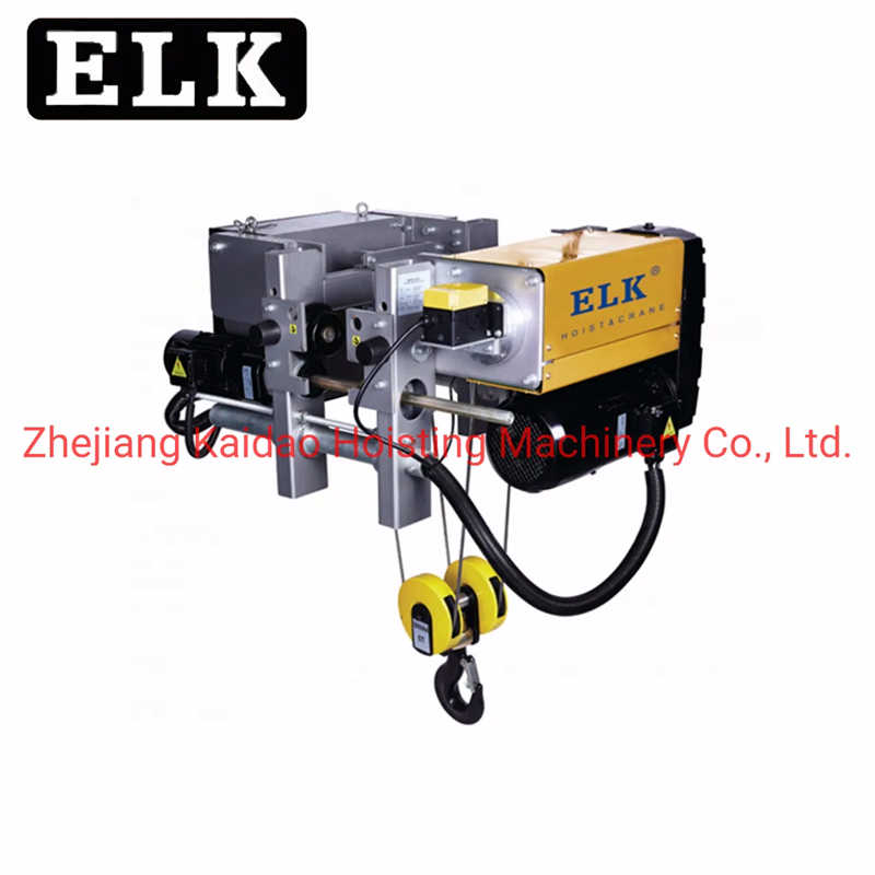 Dual Speed Compact 40 Ton Electric Wire Rope Hoist with Trolley