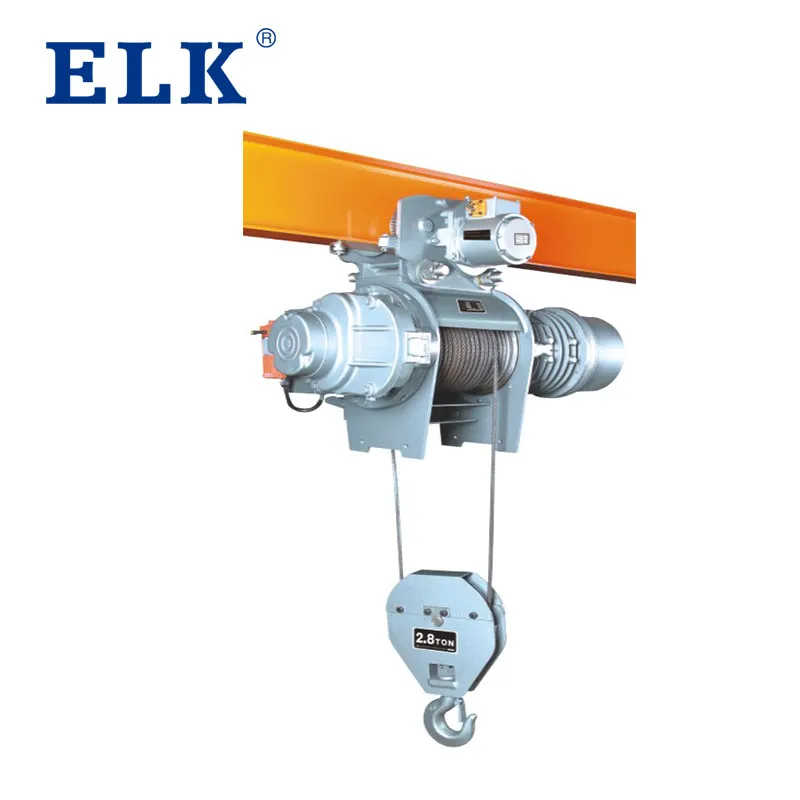 5 Ton High Speed Wire Rope Hoist with Electric Trolley