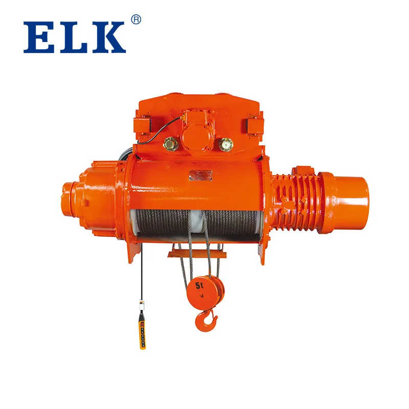 Elk 10ton Wire Rope Hoist with Double Rail Trolley