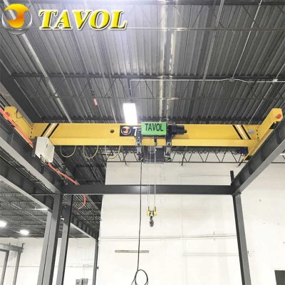 Low Maintenance Single Girder Beam Overhead Traveling Crane for Warehouses