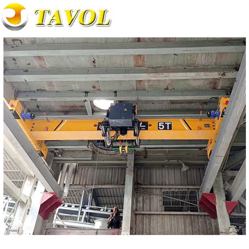 Low Maintenance Single Girder Beam Overhead Traveling Crane for Warehouses