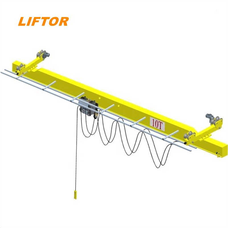 Electric Single Girder Beam Overhead Traveling Crane With Hoist For Warehouse