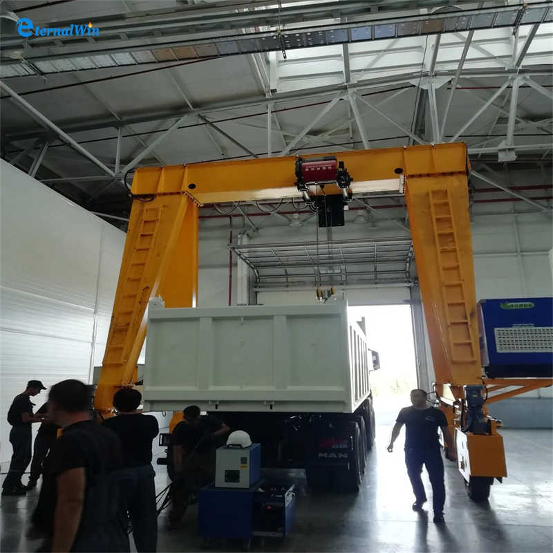Diesel Electric RTG Crane with 8 Wheel Design for Port Operations