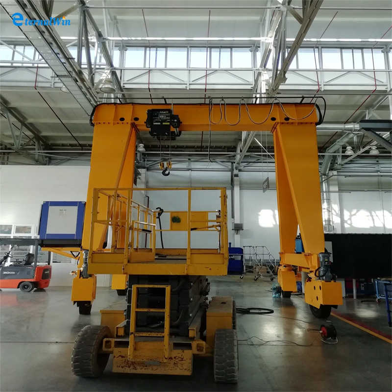 Diesel Electric RTG Crane with 8 Wheel Design for Port Operations