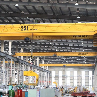 High Capacity Double Girder Bridge Crane for Factory and Warehouse Use