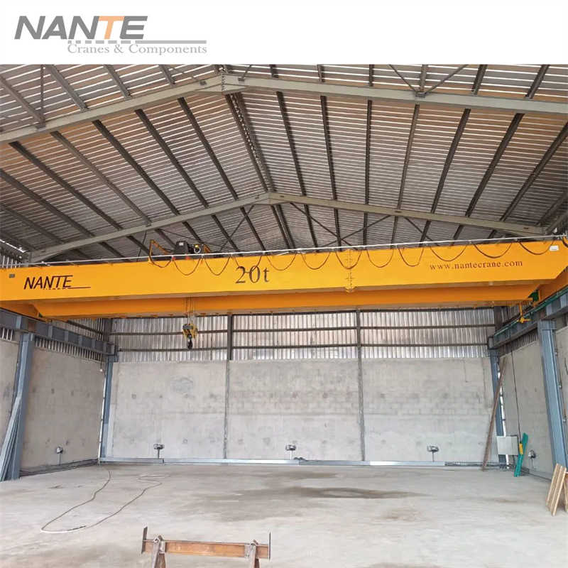 High Efficiency Double Girder Overhead Crane with Variable Speed Control