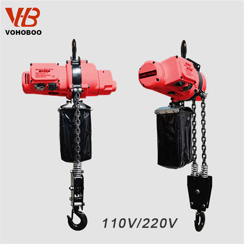 Versatile BCD Mini Electric Chain Hoist in 250kg 500kg and 1t Capacities
